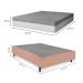 Cama Box King Bege com Colchão Guldi Dream Mola Ensacada (30x193x203) Cinza e Branco