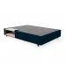 Cama Box King Com Guarda Objetos Azul com Colchão Guldi Dream Mola Ensacada (30x193x203) e 2 Travesseiros Guldi Dream Branco e Azul