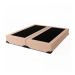 Cama Box King Joe Linho Bege com Colchão Guldi Massageador Quântico Molas Ensacadas (30x193x203) Branco e Bege