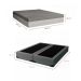 Cama Box King Joe Linho Grafite com Colchão Guldi Dream Mola Ensacada (30x193x203) Cinza e Branco