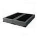 Cama Box King Joe Linho Grafite com Colchão Guldi Dream Mola Ensacada (30x193x203) Cinza e Branco