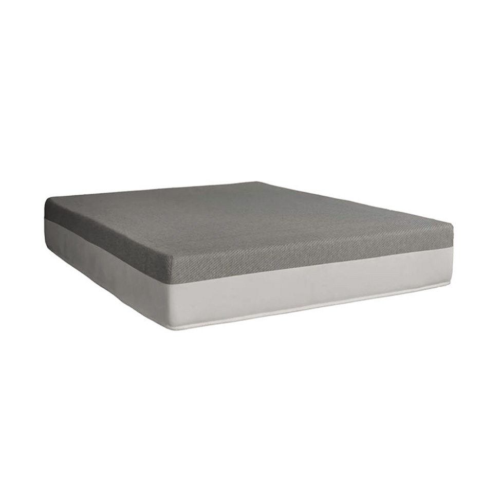 Cama Box King Joe Linho Grafite com Colchão Guldi Dream Mola Ensacada (30x193x203) Cinza e Branco