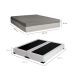 Cama Box King Joe Revestimento Sintético Branco com Colchão Guldi Dream Mola Ensacada (30x193x203) Cinza e Branco