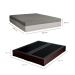 Cama Box King Joe Revestimento Sintético Preto com Colchão Guldi Dream Mola Ensacada (30x193x203) Cinza e Branco