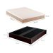 Cama Box King Joe Revestimento Sintético Preto com Colchão Guldi Massageador Quântico Molas Ensacadas (30x193x203) Branco e Bege