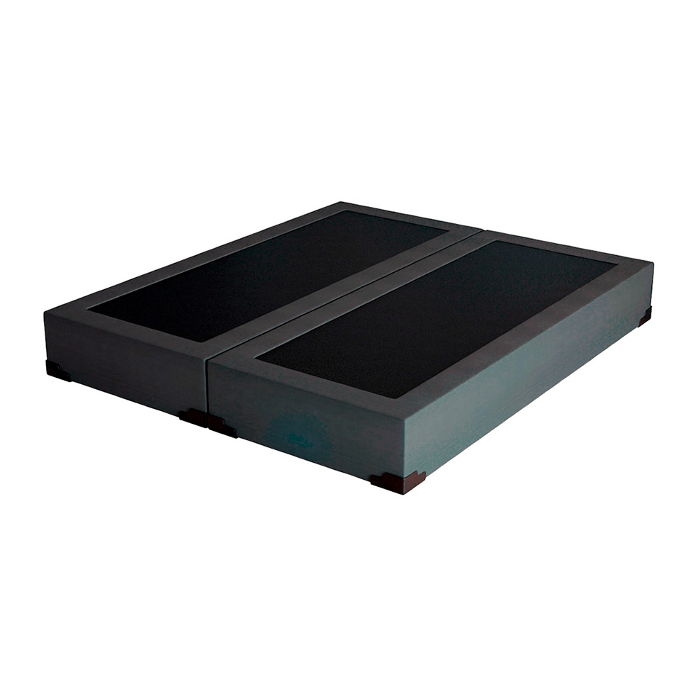 Cama Box King Joe Suede Grafite com Colchão Guldi Dream Mola Ensacada (30x193x203) Cinza e Branco
