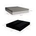 Cama Box King Joe Suede Preto com Colchão Guldi Dream Mola Ensacada (30x193x203) Cinza e Branco
