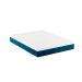 Cama Box King Joe Suede Preto com Colchão Guldi Mola Ensacada Original Firme (25x193x203) Azul e Branco
