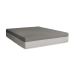 Cama Box King Martin Linho Bege com Colchão Guldi Dream Mola Ensacada (30x193x203) Cinza e Branco
