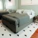 Cama Box King Martin Linho Cinza com Colchão Guldi Dream Mola Ensacada (30x193x203) Cinza e Branco