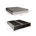 Cama Box King Martin Linho Cinza com Colchão Guldi Dream Mola Ensacada (30x193x203) Cinza e Branco