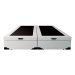Cama Box King Martin Revestimento Sintético Branco com Colchão Guldi Dream Mola Ensacada (30x193x203) Cinza e Branco