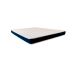 Cama Box King Martin Revestimento Sintético Preto com Colchão Guldi Espuma D28 Duplo 12cm (12x193x203) Azul e Branco
