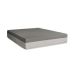 Cama Box King Martin Suede Bege com Colchão Guldi Dream Mola Ensacada (30x193x203) Cinza e Branco