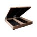Cama Box King Martin Suede Bege com Colchão Guldi Dream Mola Ensacada (30x193x203) Cinza e Branco
