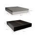 Cama Box King Martin Suede Preto com Colchão Guldi Dream Mola Ensacada (30x193x203) Cinza e Branco