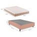 Cama Box King com Colchão Guldi Comfort com Massageador Quântico Molas Ensacadas (30x193x203) Bege e Branco