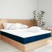 Cama Box King com Colchão Mola Ensacada Firme Guldi Natural e Azul