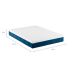 Cama Box King com Colchão Mola Ensacada Firme Guldi Natural e Azul