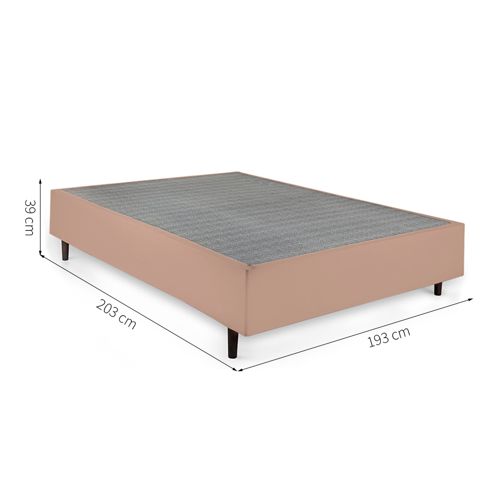 Cama Box King com Colchão Mola Ensacada Guldi Macio e 2 Travesseiros Guldi Nasa Viscoelástico Natural, Azul e Branca