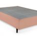 Cama Box King com Colchão Mola Ensacada Macio Guldi Natural e Azul