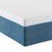 Cama Box King com Colchão Mola Ensacada Macio Guldi Natural e Azul