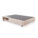 Cama Box King com Guarda Objetos Bege com Colchão Guldi Dream Mola Ensacada (30x193x203) e 2 Travesseiros Guldi Dream Branco e Azul