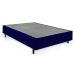 Cama Box Queen Azul com Colchão Guldi Dream Mola Ensacada (30x158x198) Cinza e Branco