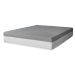 Cama Box Queen Azul com Colchão Guldi Dream Mola Ensacada (30x158x198) e 2 Travesseiros Guldi Soft Nasa Cinza e Branco
