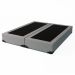 Cama Box Queen Joe Linho Cinza com Colchão Guldi Dream Mola Ensacada (30x158x198) Cinza e Branco