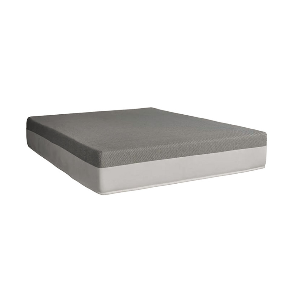 Cama Box Queen Joe Linho Cinza com Colchão Guldi Dream Mola Ensacada (30x158x198) Cinza e Branco