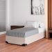 Cama Box Queen Joe Linho Cru com Colchão Guldi Mola Ensacada Original Firme (25x88x188) Azul e Branco