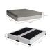 Cama Box Queen Joe Revestimento Sintético Branco com Colchão Guldi Dream Mola Ensacada (30x158x198) Cinza e Branco