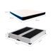 Cama Box Queen Joe Revestimento Sintético Branco com Colchão Guldi Espuma D28 Duplo 12cm (12x158x198) Azul e Branco