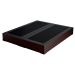 Cama Box Queen Joe Revestimento Sintético Preto com Colchão Guldi Mola Ensacada Original Macio (25x158x198) Azul e Branco