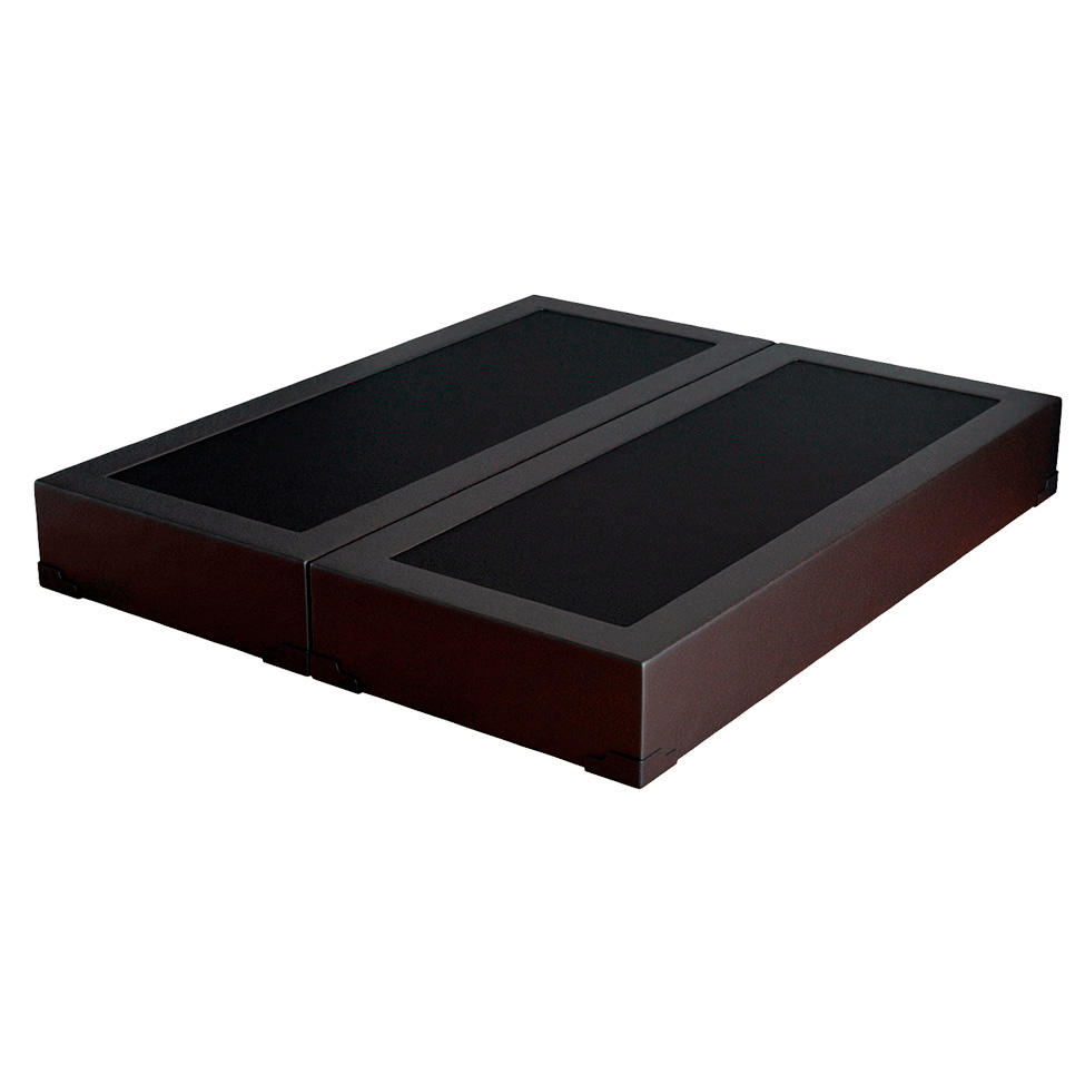 Cama Box Queen Joe Revestimento Sintético Preto com Colchão Guldi Mola Ensacada Original Macio (25x158x198) Azul e Branco