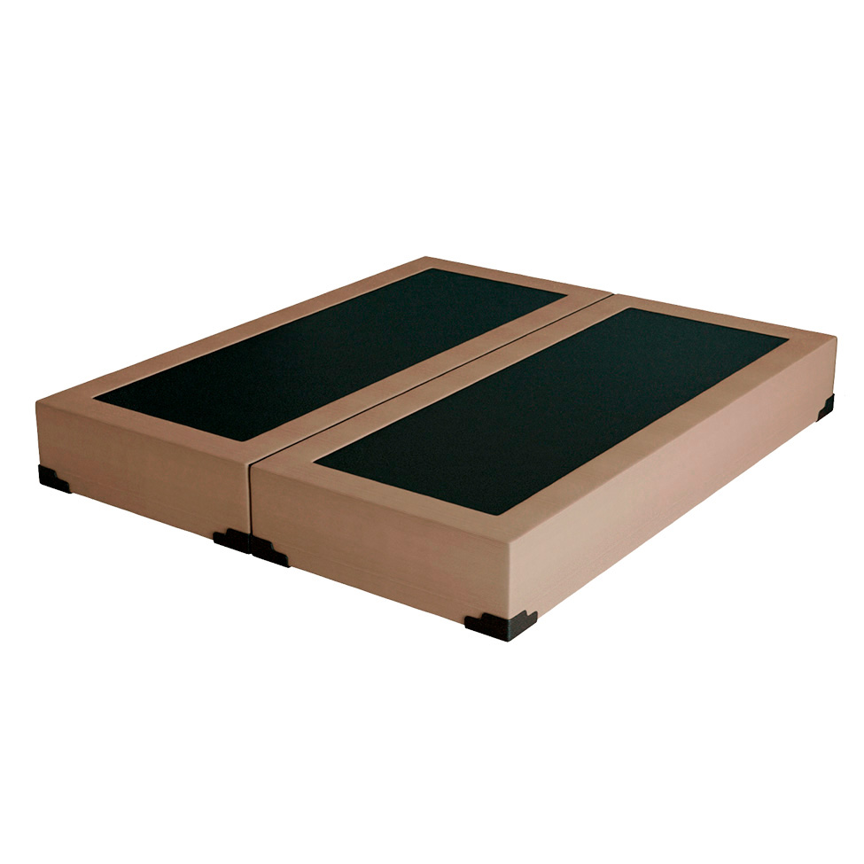 Cama Box Queen Joe Suede Bege com Colchão Guldi Dream Mola Ensacada (30x158x198) Cinza e Branco