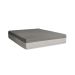 Cama Box Queen Joe Suede Bege com Colchão Guldi Dream Mola Ensacada (30x158x198) Cinza e Branco