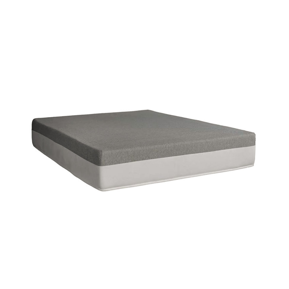 Cama Box Queen Joe Suede Bege com Colchão Guldi Dream Mola Ensacada (30x158x198) Cinza e Branco
