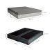 Cama Box Queen Joe Suede Grafite com Colchão Guldi Dream Mola Ensacada (30x158x198) Cinza e Branco