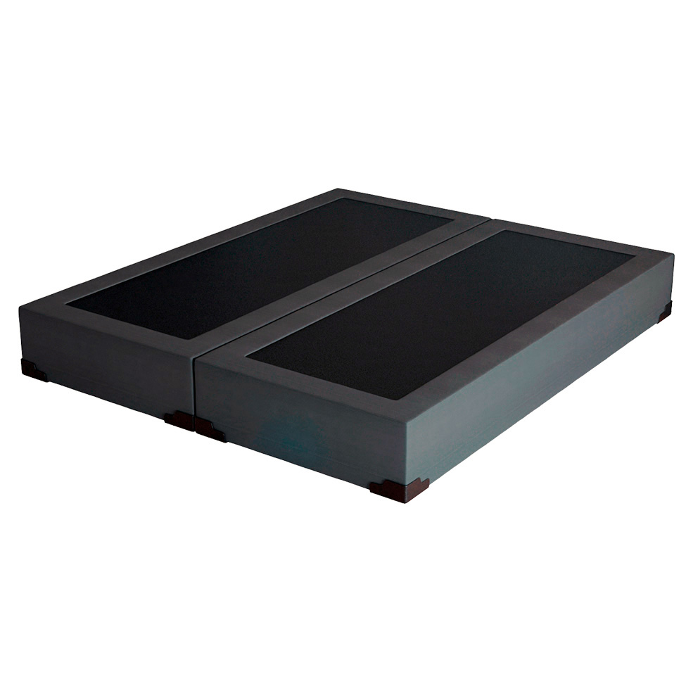 Cama Box Queen Joe Suede Grafite com Colchão Guldi Dream Mola Ensacada (30x158x198) Cinza e Branco