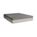 Cama Box Queen Joe Suede Grafite com Colchão Guldi Dream Mola Ensacada (30x158x198) Cinza e Branco