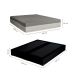 Cama Box Queen Joe Suede Preto com Colchão Guldi Dream Mola Ensacada (30x158x198) Cinza e Branco