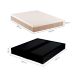 Cama Box Queen Joe Suede Preto com Colchão Guldi Massageador Quântico Molas Ensacadas (30x158x198) Branco e Bege