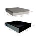 Cama Box Queen Martin Premium Revestimento Sintético Preto com Colchão Guldi Dream Mola Ensacada (30x158x198) Cinza e Branco