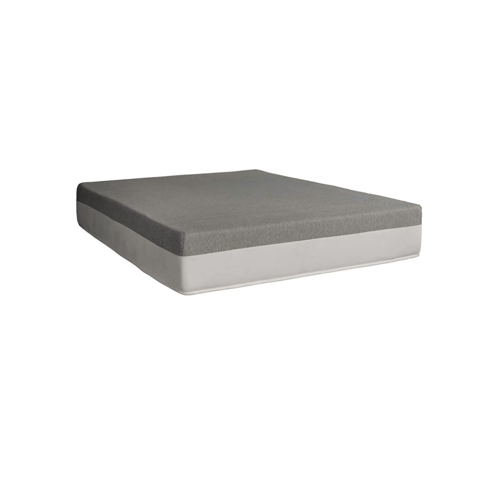 Cama Box Queen Martin Premium Revestimento Sintético Preto com Colchão Guldi Dream Mola Ensacada (30x158x198) Cinza e Branco
