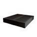 Cama Box Queen Martin Premium Suede Preto com Colchão Guldi Duplo Plus D28 (16x158x198) Branco e Azul