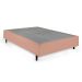 Cama Box Queen com Colchão Espuma D28 Guldi Duplo e 2 Travesseiros Guldi Nasa Viscoelástico Natural, Azul e Branco