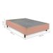 Cama Box Queen com Colchão Espuma D28 Guldi Duplo e 2 Travesseiros Guldi Nasa Viscoelástico Natural, Azul e Branco