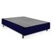Cama Box Queen com Colchão Guldi Duplo Espuma D28 Azul e Branco